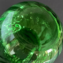 Load image into Gallery viewer, Vintage Emerald Green Optic Glass Vase with Rope and Swirl Details Anchor Hocking Home Decor Boho Bohemian Shabby Chic Cottage Farmhouse Mid-Century Modern Industrial Retro Flea Market Style Unique Sustainable Gift Antique Prop GTA Hamilton Toronto Canada shop store community seller reseller vendor floral flower bouquet arrangement
