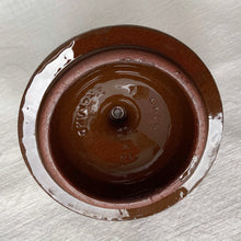 Load image into Gallery viewer, Vintage Samian Brown Betty Teapot Tea Pot England United Kingdom UK Allied English Alcock Lindley Bloore Ridgway Potteries Non Drip Lid Redware Hostess Housewarming Home Decor Boho Bohemian Shabby Chic Cottage Farmhouse Mid-Century Modern Industrial Retro Flea Market Style Unique Sustainable Gift Antique Prop GTA Hamilton Toronto Canada shop store community seller reseller vendor 
