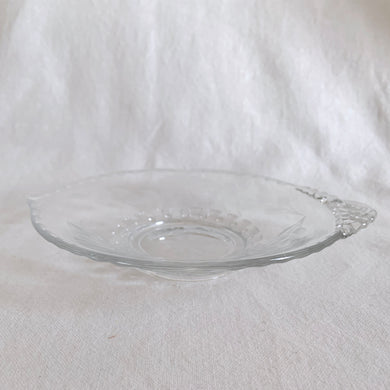 Vintage A.H. Heisy Fern Shaped Mint Dish Cut WJ Hughes Cornflower Corn Flower Pattern dish plate spout pour handle tea spoon plate rest elegant housewares tableware glassware Home Decor Boho Bohemian Shabby Chic Cottage Farmhouse Mid-Century Modern Industrial Retro Flea Market Style Unique Sustainable Gift Antique Prop GTA Hamilton Toronto Canada shop store community seller reseller vendor